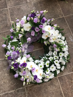 Luxurious Orchid Wreath