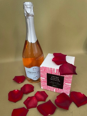 Rose Prosecco and truffles