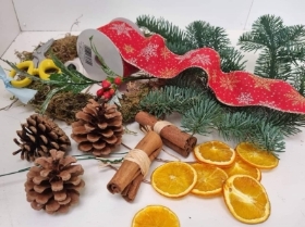 Christmas door wreath kit