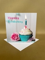 Happy Birthday Cupcake Card